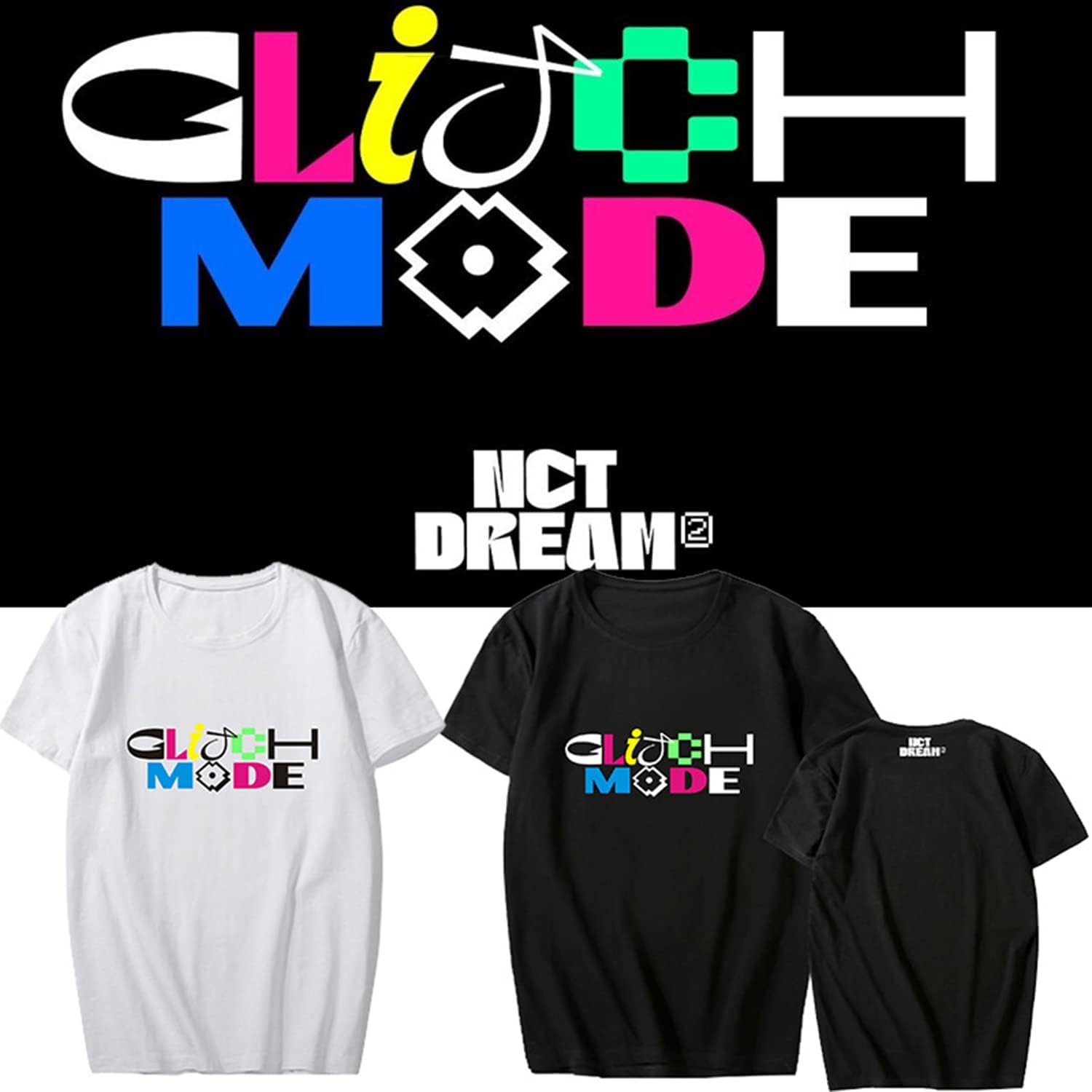 K-POP+アジア NCT DREAM 'Glitch Mode' T-shirts Amazon.com : APPIRA Kpop Nct Dream T-Shirt New Album Glitch